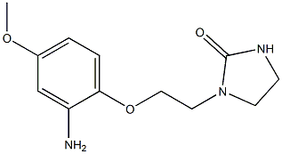 1-[2-(2-amino-4-methoxyphenoxy)ethyl]imidazolidin-2-one 구조식 이미지