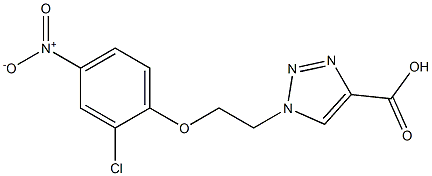 1-[2-(2-chloro-4-nitrophenoxy)ethyl]-1H-1,2,3-triazole-4-carboxylic acid 구조식 이미지