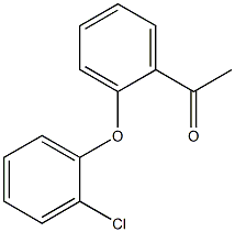 1-[2-(2-chlorophenoxy)phenyl]ethan-1-one 구조식 이미지