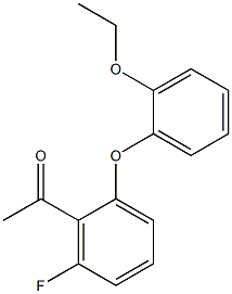 1-[2-(2-ethoxyphenoxy)-6-fluorophenyl]ethan-1-one 구조식 이미지