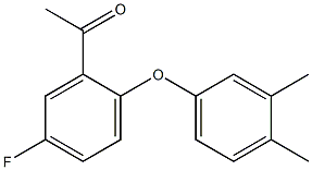 1-[2-(3,4-dimethylphenoxy)-5-fluorophenyl]ethan-1-one Structure