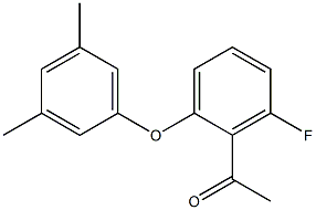 1-[2-(3,5-dimethylphenoxy)-6-fluorophenyl]ethan-1-one 구조식 이미지