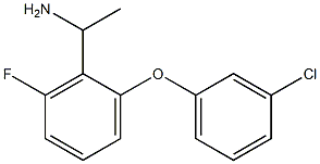 1-[2-(3-chlorophenoxy)-6-fluorophenyl]ethan-1-amine 구조식 이미지