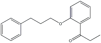 1-[2-(3-phenylpropoxy)phenyl]propan-1-one Structure