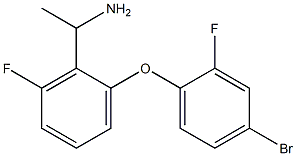 1-[2-(4-bromo-2-fluorophenoxy)-6-fluorophenyl]ethan-1-amine 구조식 이미지