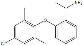 1-[2-(4-chloro-2,6-dimethylphenoxy)phenyl]ethan-1-amine 구조식 이미지