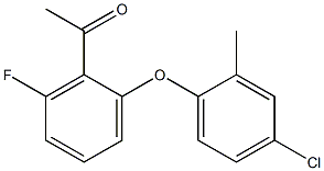 1-[2-(4-chloro-2-methylphenoxy)-6-fluorophenyl]ethan-1-one Structure