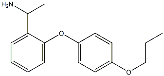 1-[2-(4-propoxyphenoxy)phenyl]ethan-1-amine Structure