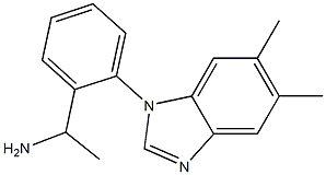 1-[2-(5,6-dimethyl-1H-1,3-benzodiazol-1-yl)phenyl]ethan-1-amine Structure