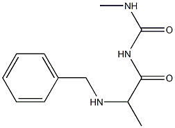 1-[2-(benzylamino)propanoyl]-3-methylurea 구조식 이미지