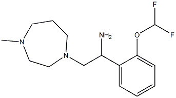 1-[2-(difluoromethoxy)phenyl]-2-(4-methyl-1,4-diazepan-1-yl)ethan-1-amine Structure