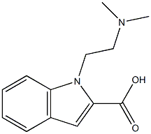 1-[2-(dimethylamino)ethyl]-1H-indole-2-carboxylic acid 구조식 이미지