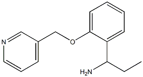 1-[2-(pyridin-3-ylmethoxy)phenyl]propan-1-amine 구조식 이미지