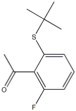 1-[2-(tert-butylsulfanyl)-6-fluorophenyl]ethan-1-one Structure