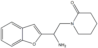 1-[2-amino-2-(1-benzofuran-2-yl)ethyl]piperidin-2-one Structure