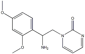 1-[2-amino-2-(2,4-dimethoxyphenyl)ethyl]pyrimidin-2(1H)-one 구조식 이미지