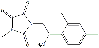 1-[2-amino-2-(2,4-dimethylphenyl)ethyl]-3-methylimidazolidine-2,4,5-trione 구조식 이미지