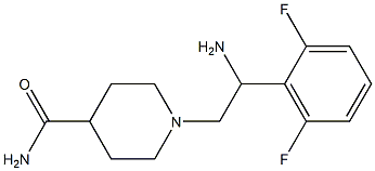 1-[2-amino-2-(2,6-difluorophenyl)ethyl]piperidine-4-carboxamide Structure