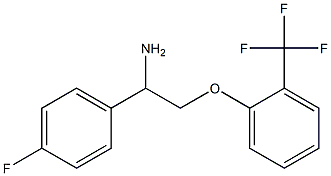 1-[2-amino-2-(4-fluorophenyl)ethoxy]-2-(trifluoromethyl)benzene 구조식 이미지