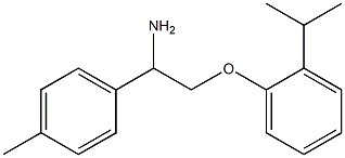 1-[2-amino-2-(4-methylphenyl)ethoxy]-2-(propan-2-yl)benzene 구조식 이미지