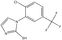 1-[2-chloro-5-(trifluoromethyl)phenyl]-1H-imidazole-2-thiol 구조식 이미지