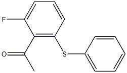 1-[2-fluoro-6-(phenylsulfanyl)phenyl]ethan-1-one Structure