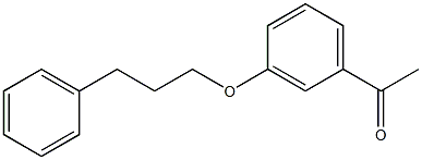 1-[3-(3-phenylpropoxy)phenyl]ethan-1-one 구조식 이미지