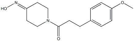 1-[3-(4-methoxyphenyl)propanoyl]piperidin-4-one oxime 구조식 이미지