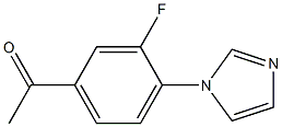 1-[3-fluoro-4-(1H-imidazol-1-yl)phenyl]ethan-1-one Structure