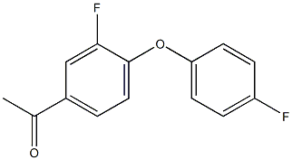 1-[3-fluoro-4-(4-fluorophenoxy)phenyl]ethan-1-one 구조식 이미지