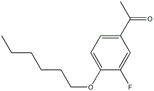 1-[3-fluoro-4-(hexyloxy)phenyl]ethan-1-one 구조식 이미지