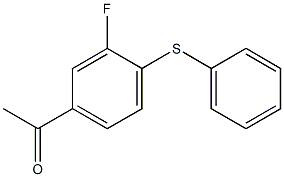 1-[3-fluoro-4-(phenylsulfanyl)phenyl]ethan-1-one 구조식 이미지