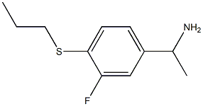 1-[3-fluoro-4-(propylsulfanyl)phenyl]ethan-1-amine 구조식 이미지