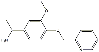 1-[3-methoxy-4-(pyridin-2-ylmethoxy)phenyl]ethanamine Structure