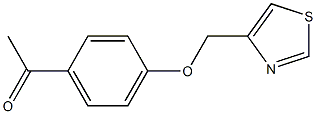 1-[4-(1,3-thiazol-4-ylmethoxy)phenyl]ethan-1-one Structure