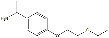 1-[4-(2-ethoxyethoxy)phenyl]ethan-1-amine Structure