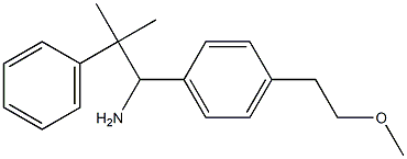 1-[4-(2-methoxyethyl)phenyl]-2-methyl-2-phenylpropan-1-amine Structure