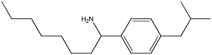 1-[4-(2-methylpropyl)phenyl]octan-1-amine Structure