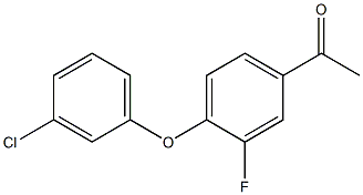 1-[4-(3-chlorophenoxy)-3-fluorophenyl]ethan-1-one Structure