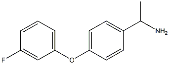 1-[4-(3-fluorophenoxy)phenyl]ethan-1-amine 구조식 이미지