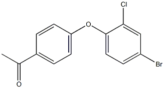 1-[4-(4-bromo-2-chlorophenoxy)phenyl]ethan-1-one Structure
