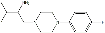 1-[4-(4-fluorophenyl)piperazin-1-yl]-3-methylbutan-2-amine Structure