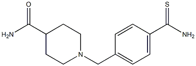 1-[4-(aminocarbonothioyl)benzyl]piperidine-4-carboxamide Structure