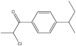 1-[4-(butan-2-yl)phenyl]-2-chloropropan-1-one 구조식 이미지