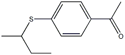 1-[4-(butan-2-ylsulfanyl)phenyl]ethan-1-one 구조식 이미지