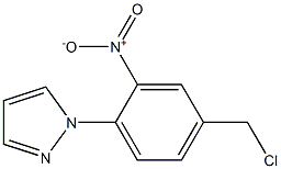 1-[4-(chloromethyl)-2-nitrophenyl]-1H-pyrazole Structure
