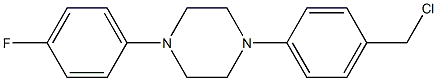 1-[4-(chloromethyl)phenyl]-4-(4-fluorophenyl)piperazine Structure