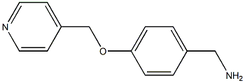 1-[4-(pyridin-4-ylmethoxy)phenyl]methanamine Structure