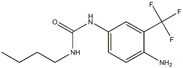 1-[4-amino-3-(trifluoromethyl)phenyl]-3-butylurea Structure