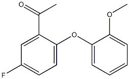 1-[5-fluoro-2-(2-methoxyphenoxy)phenyl]ethan-1-one Structure